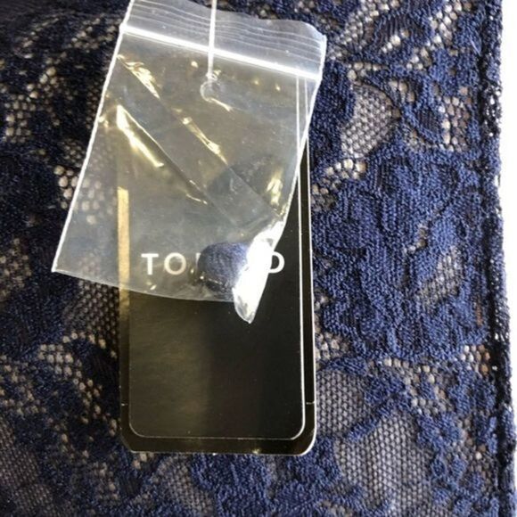 Torrid navy with black trim lace sweetheart keyhole back shift dress 20 - Picture 7 of 11